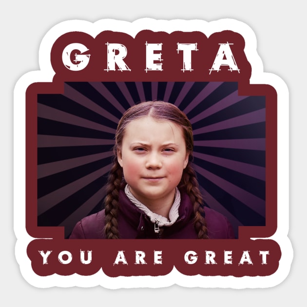 Greta Thunberg Sticker by MadToys